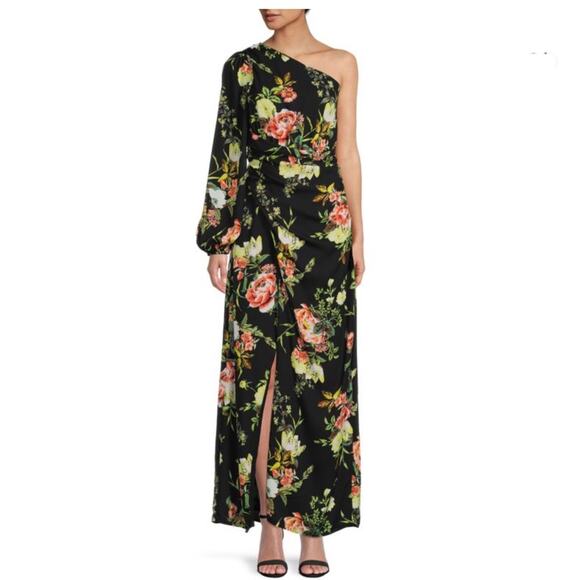 Rachel Rachel Roy One Shoulder Floral Dress Size 14 NWT - Picture 1 of 13